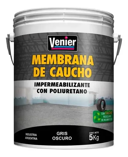 Venier Membrana De Caucho Gris 5 Kg